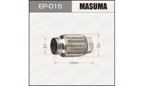 Гофра глушителя Masuma, 51x125мм, 2-слойная, арт. EP-015