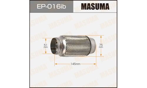 Гофра глушителя Masuma, Innerbraid, 51x145мм, усиленная, арт. EP-016ib