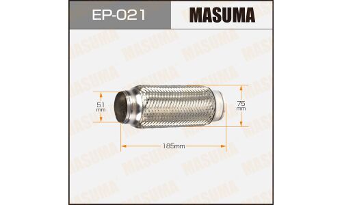 Гофра глушителя Masuma, 51x185мм, 2-слойная, арт. EP-021