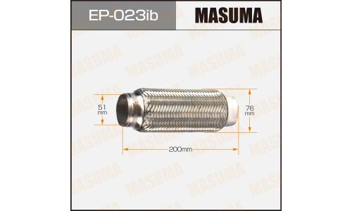 Гофра глушителя Masuma, Innerbraid, 51x200мм, усиленная, арт. EP-023ib