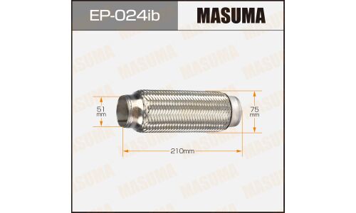 Гофра глушителя Masuma, Innerbraid, 51x210мм, усиленная, арт. EP-024ib