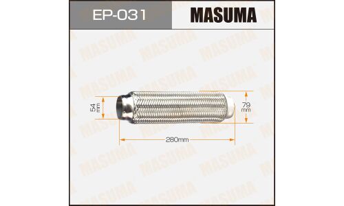 Гофра глушителя Masuma, 54x280мм, 2-слойная, арт. EP-031