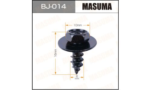 Саморез MASUMA BJ-014 6x16мм (OEM 90159-60303,90159-60498), 10 шт