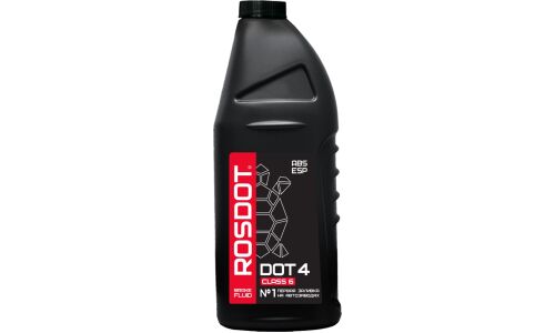 Жидкость тормозная Т-Синтез ROSDOT 6, DOT 4 Class 6, ABS, 910г, арт. 430140002
