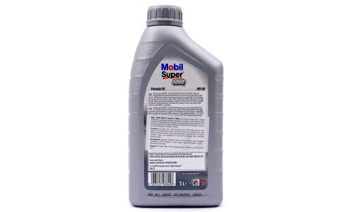 Масло моторное Mobil Super 3000 X1 Formula 5w30 синтетическое, API SP/CF, ACEA A5/B5, универсальное, 1л, арт. 700102ИП