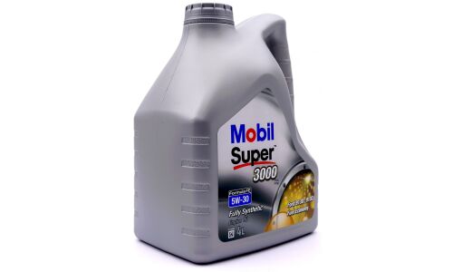 Масло моторное Mobil Super 3000 X1 Formula 5w30 синтетическое, API SP/CF, ACEA A5/B5, универсальное, 4л, арт. 700105ИП