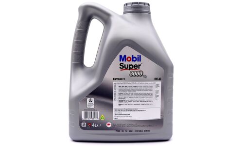 Масло моторное Mobil Super 3000 X1 Formula 5w30 синтетическое, API SP/CF, ACEA A5/B5, универсальное, 4л, арт. 700105ИП