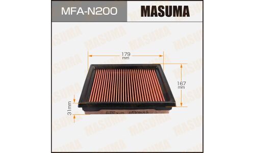 Фильтр воздушный Masuma A-2018V, с масляной пропиткой, арт. MFA-N200