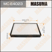 Фильтр салонный Masuma, арт. MC-E4023 Фильтр салонный Masuma, арт. MC-E4023