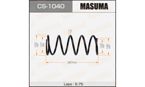 Пружина подвески Masuma, передняя, правая, арт. CS-1040