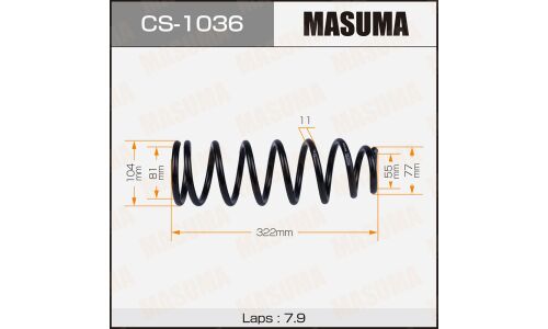 Пружина подвески Masuma, задняя, арт. CS-1036