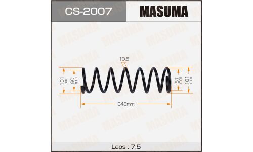 Пружина подвески Masuma, передняя, арт. CS-2007