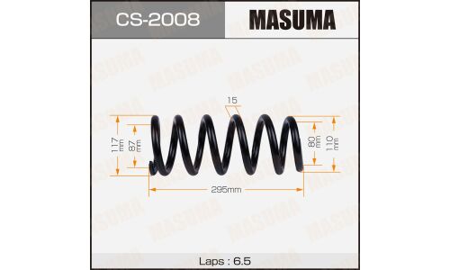 Пружина подвески Masuma, задняя, арт. CS-2008
