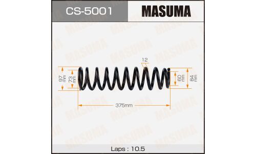 Пружина подвески Masuma, передняя, арт. CS-5001