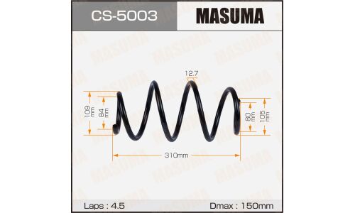 Пружина подвески Masuma, передняя, арт. CS-5003