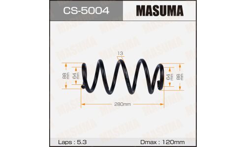 Пружина подвески Masuma, задняя, арт. CS-5004