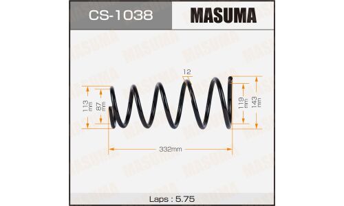Пружина подвески Masuma, задняя, арт. CS-1038