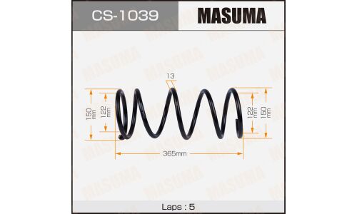 Пружина подвески Masuma, передняя, правая, арт. CS-1039