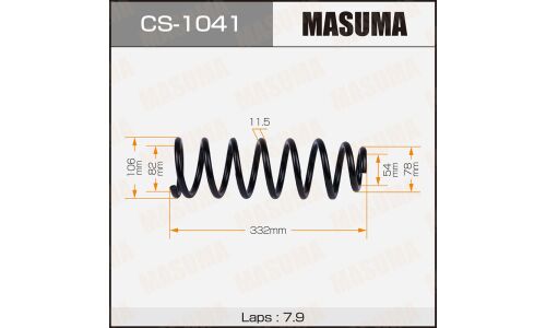 Пружина подвески Masuma, задняя, арт. CS-1041