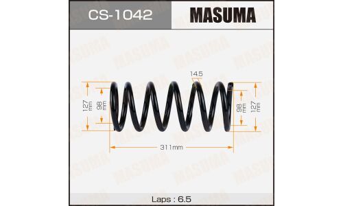 Пружина подвески Masuma, задняя, арт. CS-1042