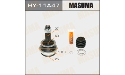 ШРУС Masuma, наружный, 25x60x27мм, арт. HY-11A47