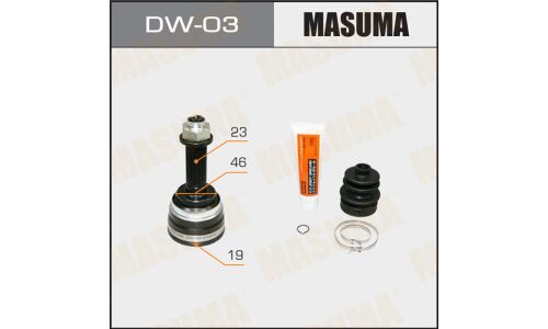 ШРУС Masuma, наружный, 19x46x23мм, арт.DW-03