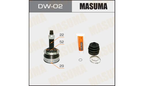 ШРУС Masuma, наружный, 29x52x22мм, арт. DW-02