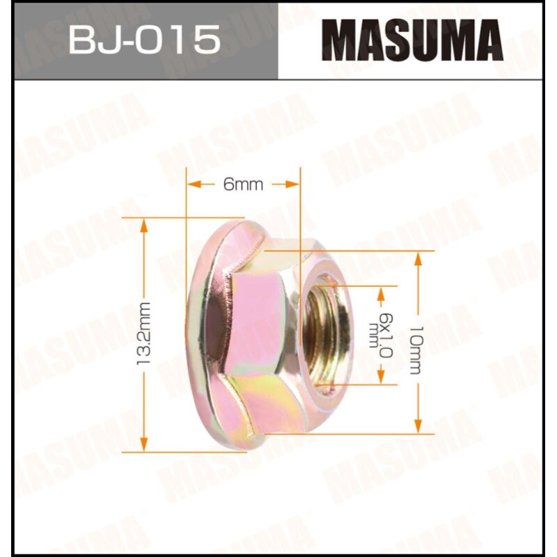 

Гайка MASUMA BJ-015 М6x1, 16 шт