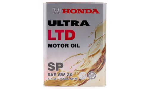 Масло моторное Honda Ultra LTD 5w30, API SP, ILSAC GF-6A, для бензинового двигателя, 4л, арт. 08218-99974