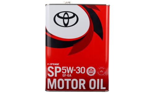 Масло моторное Toyota Motor Oil 5w30, синтетическое, API SP, ILSAC GF-6A, для бензинового двигателя, 4л, арт. 08880-13705
