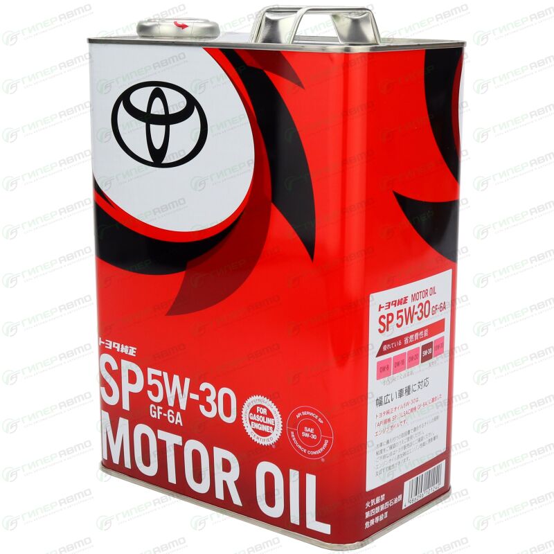 Масло моторное Toyota Motor Oil 5w30, API SP, ILSAC GF-6A, для ...