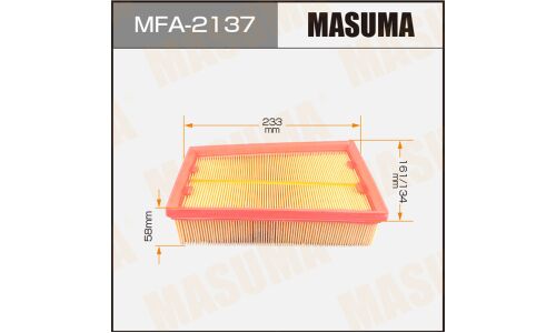 Фильтр воздушный Masuma A-2014, арт. MFA-2137
