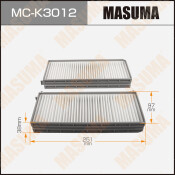 Фильтр салонный Masuma AC-0159SET, арт. MC-K3012 Фильтр салонный Masuma AC-0159SET, арт. MC-K3012