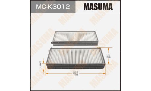 Фильтр салонный Masuma AC-0159SET, арт. MC-K3012