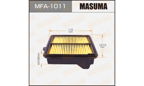 Фильтр воздушный Masuma A-888V, с масляной пропиткой, арт. MFA-1011