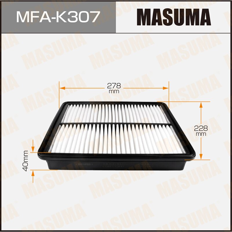 

Фильтр воздушный Masuma A9422, арт. MFA-K307