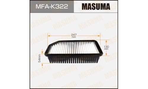 Фильтр воздушный Masuma A-9319, арт. MFA-K322