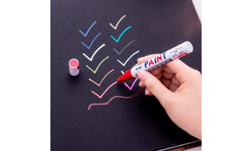 Маркер эмалевый Sipa Paint Marker, красный, перманентный, для различных поверхностей, 4мм