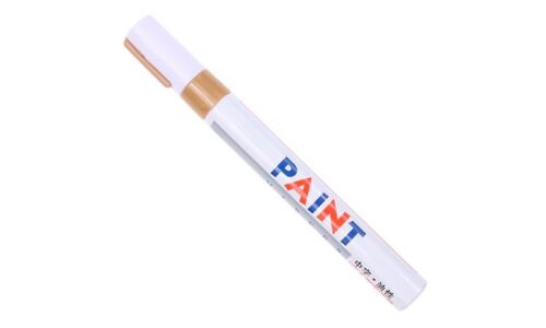 Маркер эмалевый Sipa Paint Marker, золотой, перманентный, для различных поверхностей, 4мм