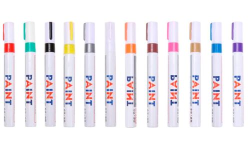 Маркер эмалевый Sipa Paint Marker, серебристый, перманентный, для различных поверхностей, 4мм