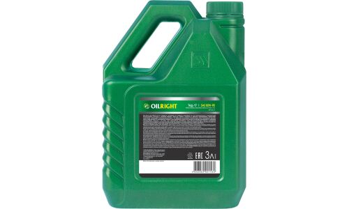 Масло трансмиссионное OILRIGHT ТМ-5-18 (ТАД-17И) 80w90, минеральное, API GL-5, для МКПП и ведущих мостов, 3л, арт. 2546