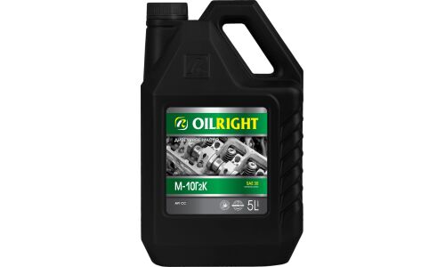 Масло моторное OILRIGHT М-10Г2К SAE 30, минеральное, API CC, для дизельного двигателя, 5л, арт. 2502