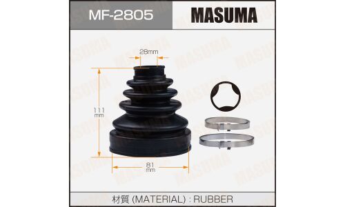 Пыльник привода Masuma, внутренний, резина, арт. MF-2805