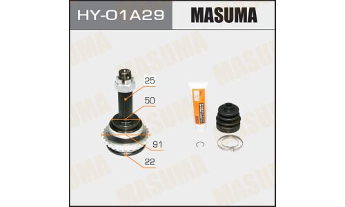 ШРУС Masuma, наружный, 22x50x25мм, арт. HY-01A29