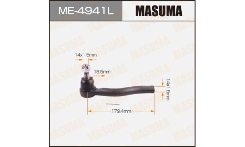 Наконечник рулевой тяги Masuma, левый, арт. ME-4941L