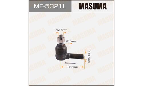 Наконечник рулевой тяги Masuma, левый, арт. ME-5321L