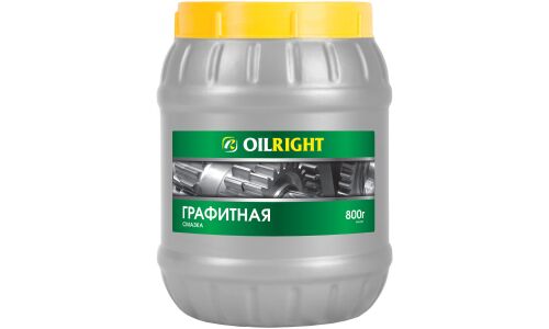 Смазка пластичная OILRIGHT, эксплуатационно-консервационная, многоцелевая, графитная, противозадирная, банка 800г, арт. 6041
