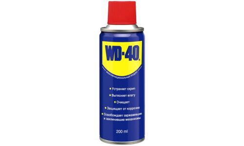 Смазка проникающая (жидкий ключ) WD-40, многоцелевая, антикоррозийная, аэрозоль 200мл