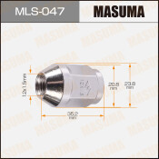 Гайка колесная Masuma MLS-047, закрытая, M12x1.5(R), длина 35.2мм, коническая посадка, под ключ 21мм