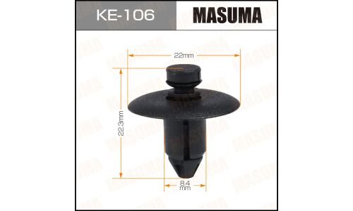 Клипса крепежная Masuma KE-106 (OEM WX68DX9AA)